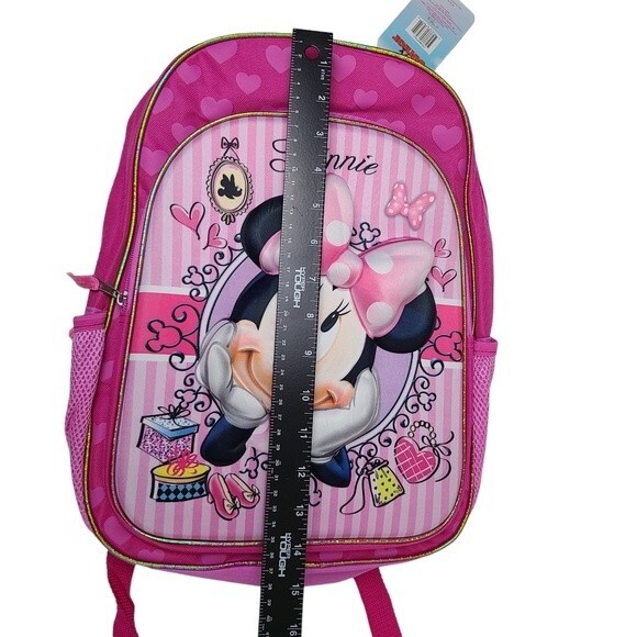 Disney Minnie Mouse Pink New Pop Out 3D Backpack - Picture 10 of 12